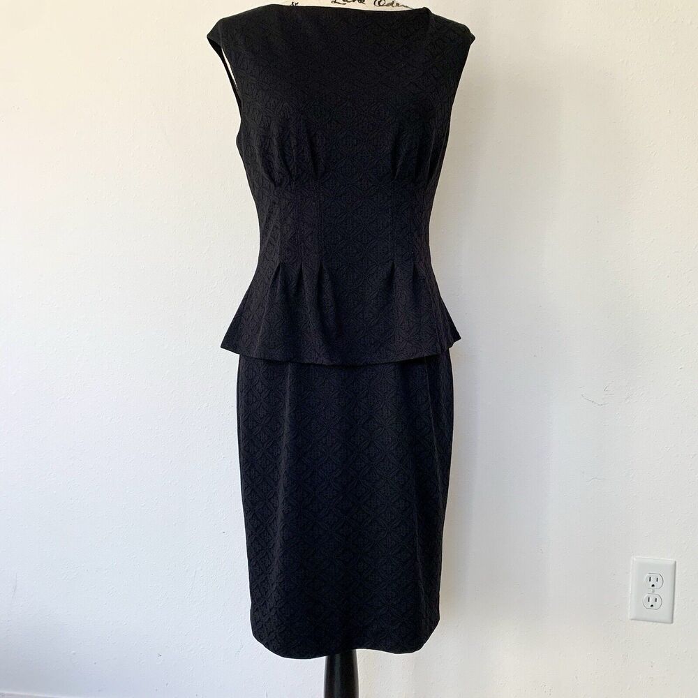 American Living Sleeveless Black Dress Midi Size 8 Lined